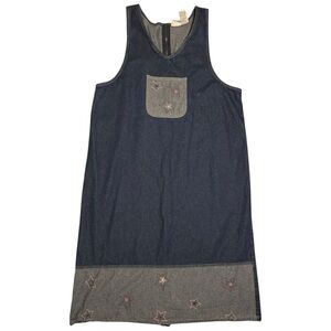 Sunshine Apparel Patriotic Denim Vintage Jumper Summer Fourth of July Dress